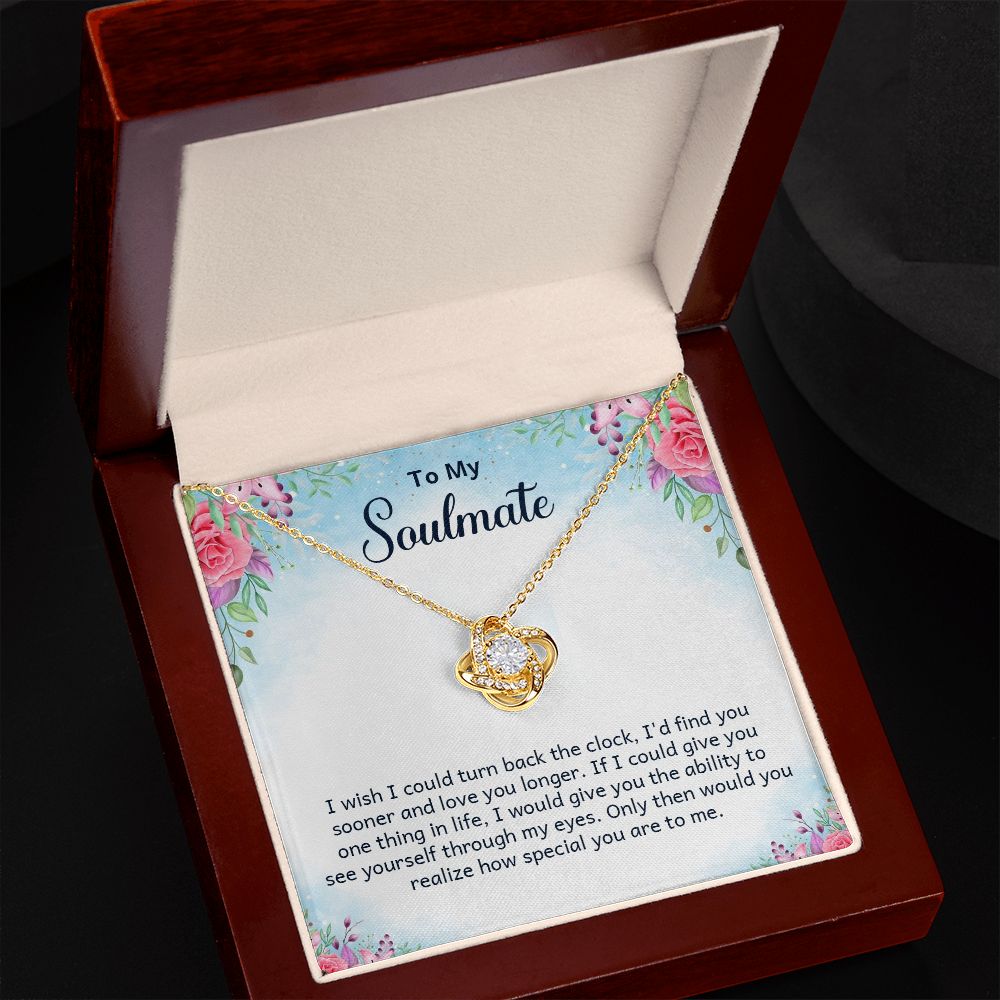 Love Knot Necklace- To My Soulmate