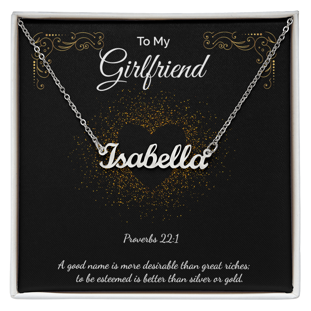 Custom Name Necklace To My Girlfriend