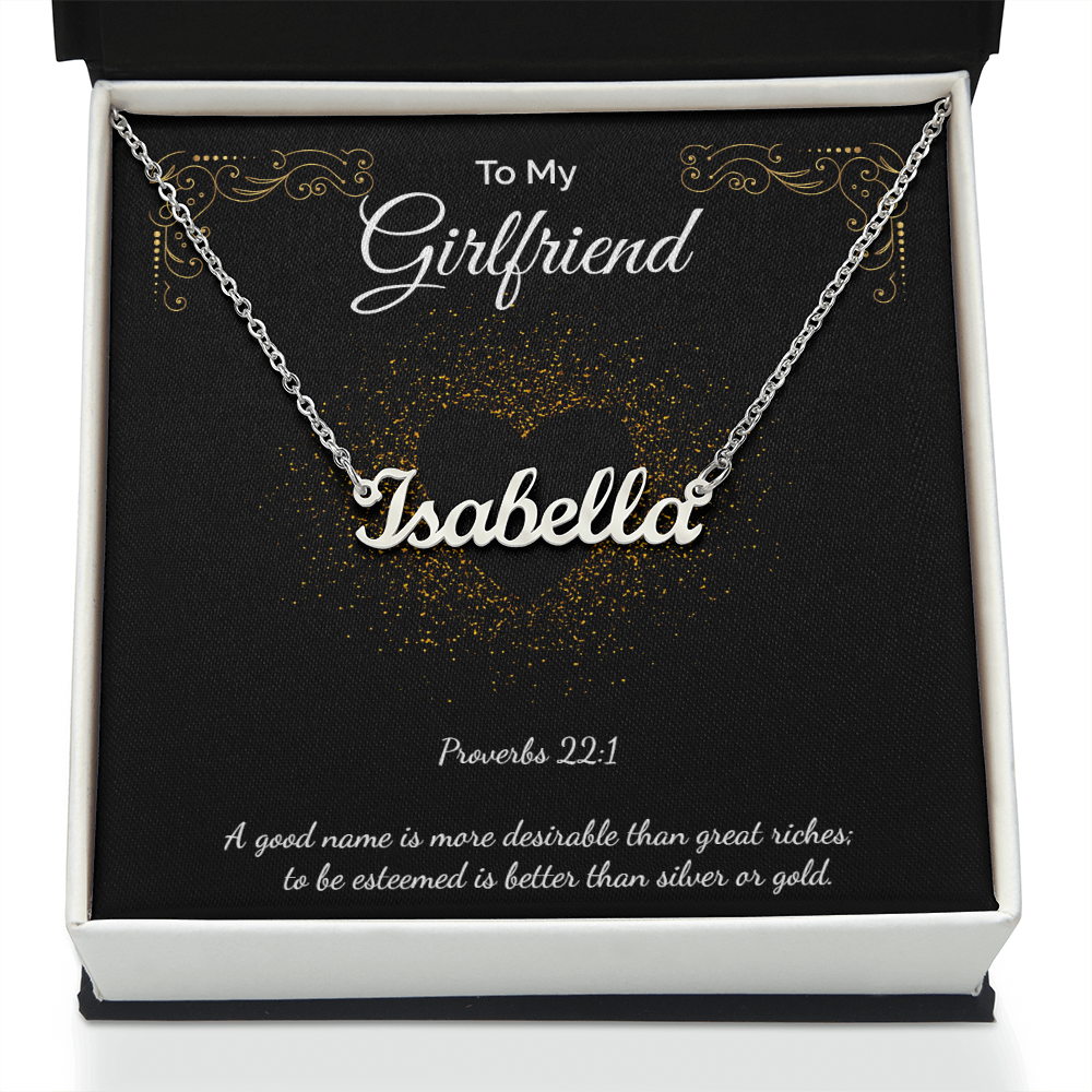 Custom Name Necklace To My Girlfriend