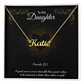 Custom Name Necklace To My Daughter