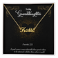 Custom Name Necklace To My Granddaughter