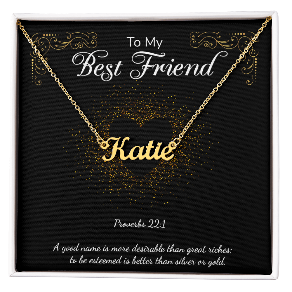 Custom Name Necklace To My Bestfriend