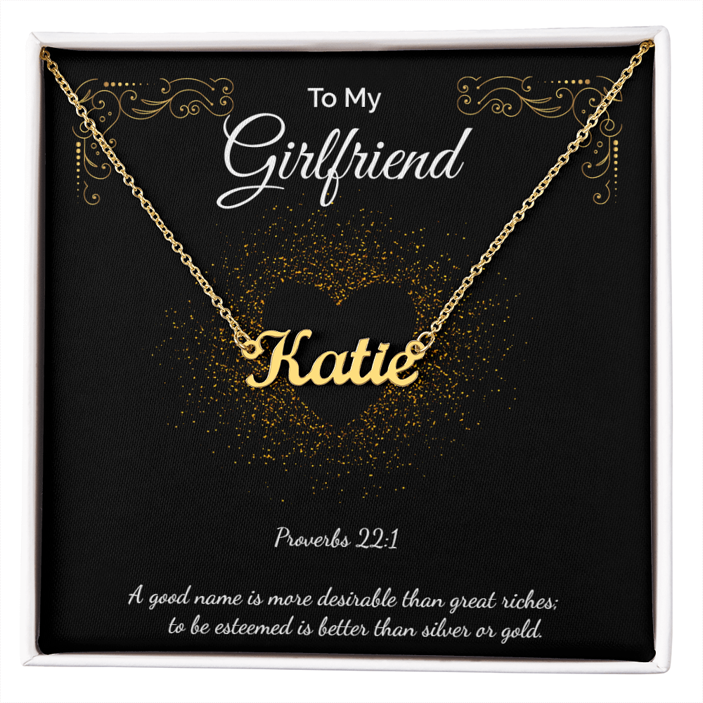Custom Name Necklace To My Girlfriend