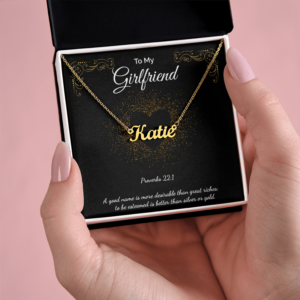 Custom Name Necklace To My Girlfriend