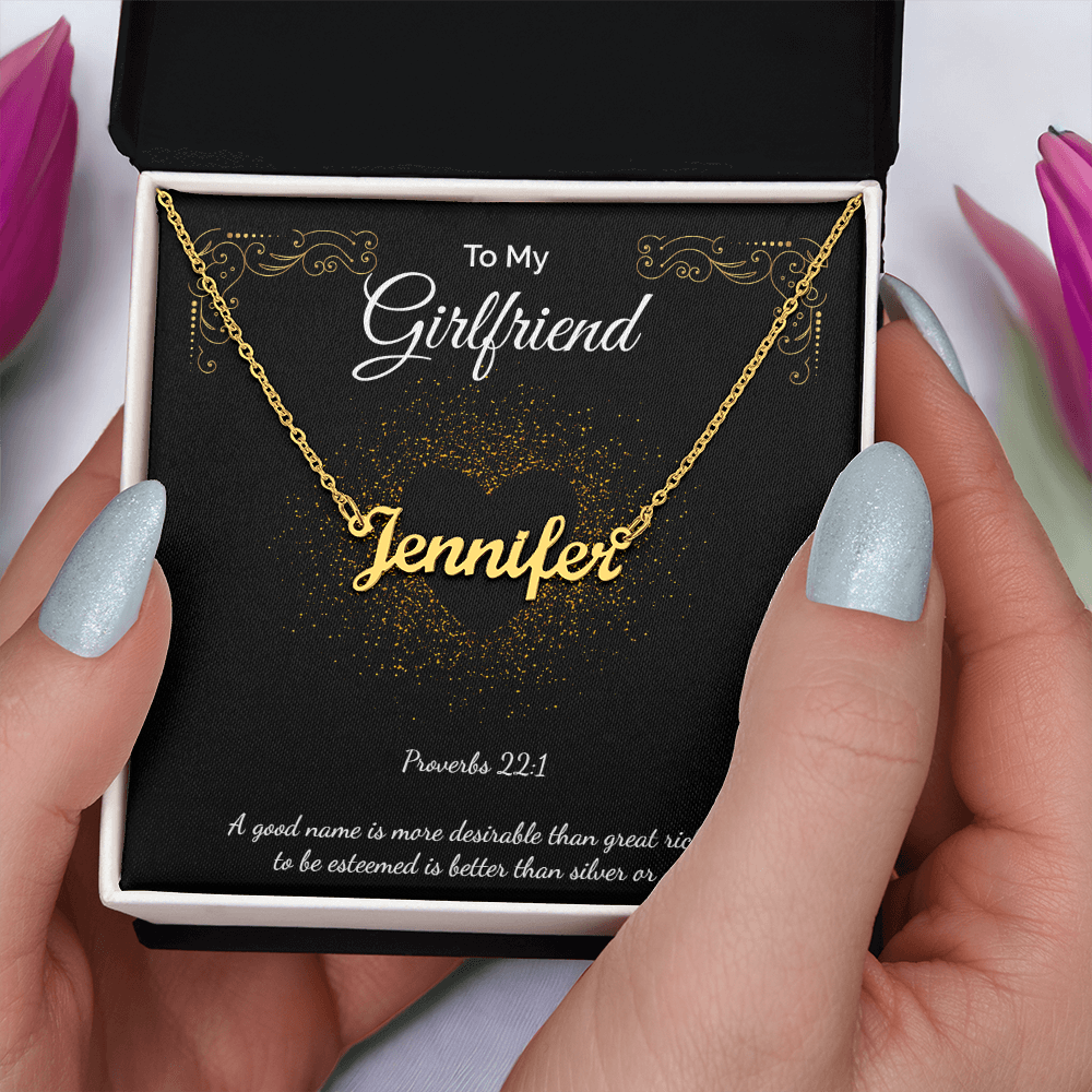 Custom Name Necklace To My Girlfriend