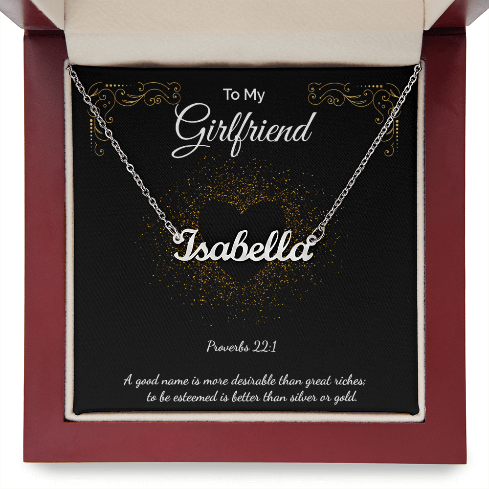 Custom Name Necklace To My Girlfriend