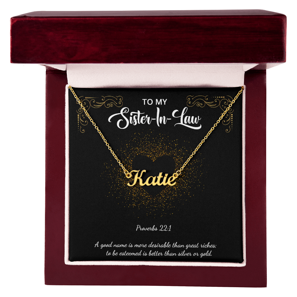 Custom Name Necklace To My Sister-in-Law