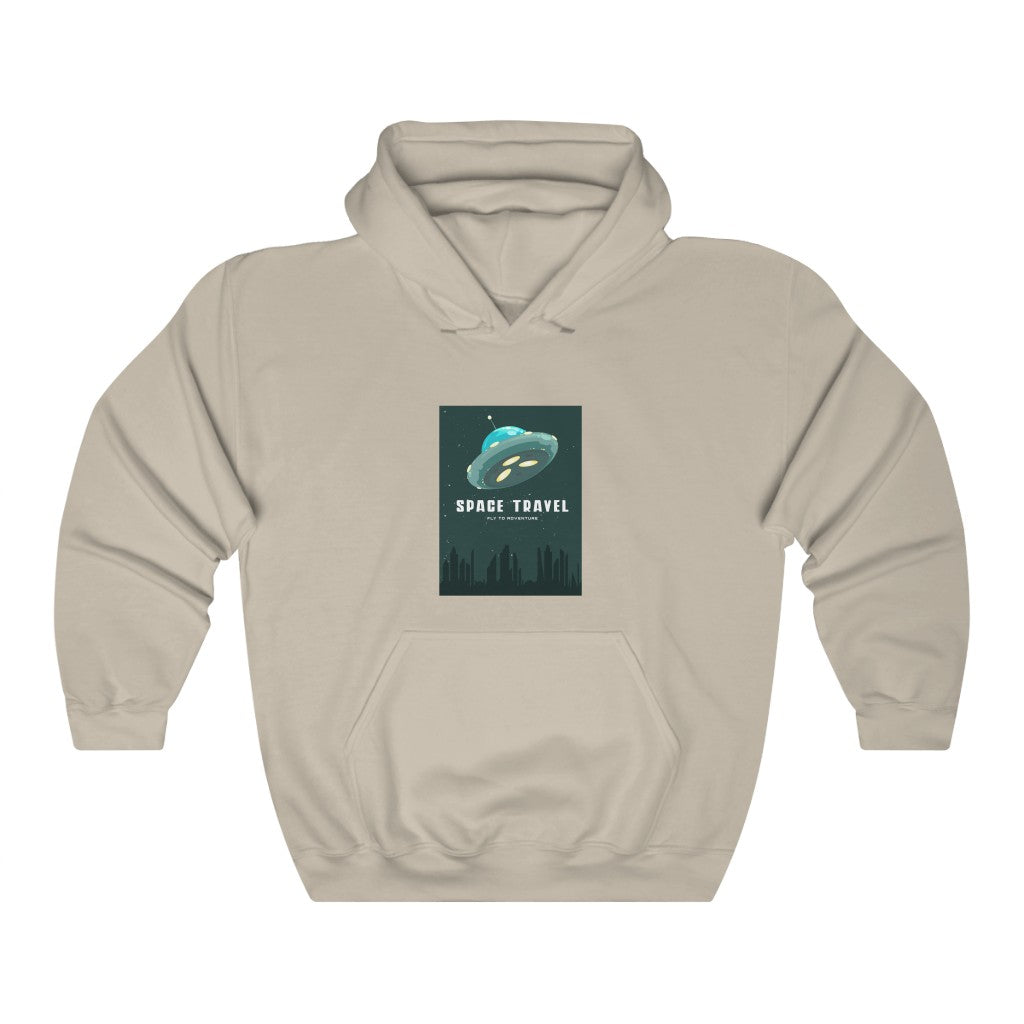 Alien and Space 12: Space Travel Fly to Adventure Unisex Heavy Blend™ Hooded Sweatshirt