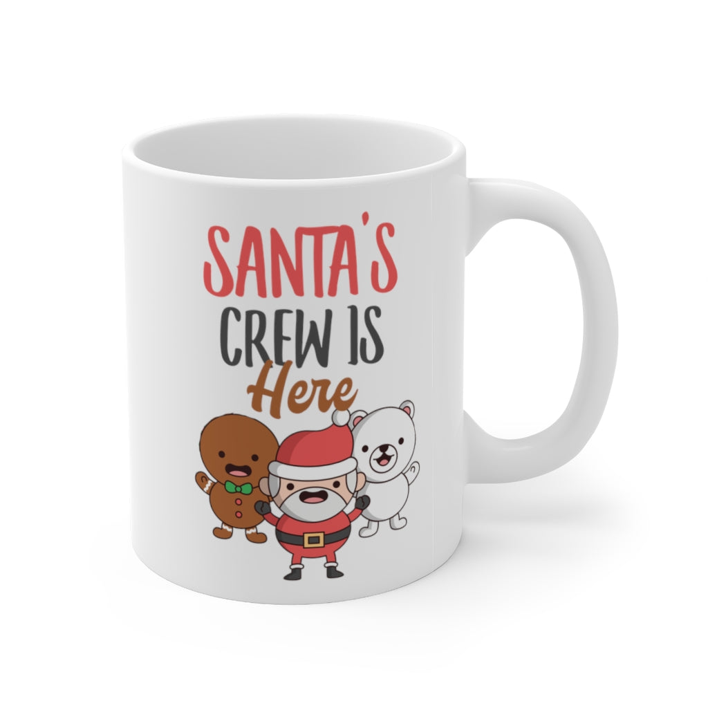 Santa's Crew is Here Christmas Holiday Mug 11oz