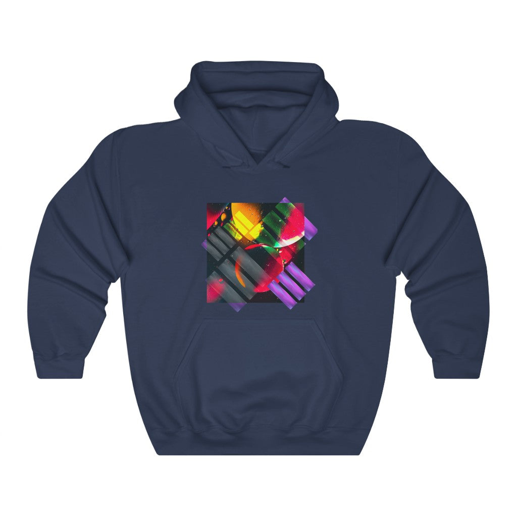 Abstract Rectangle Design Unisex Heavy Blend™ Hooded Sweatshirt