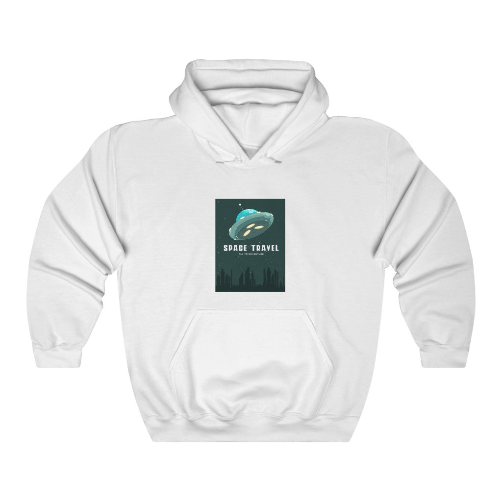 Alien and Space 12: Space Travel Fly to Adventure Unisex Heavy Blend™ Hooded Sweatshirt