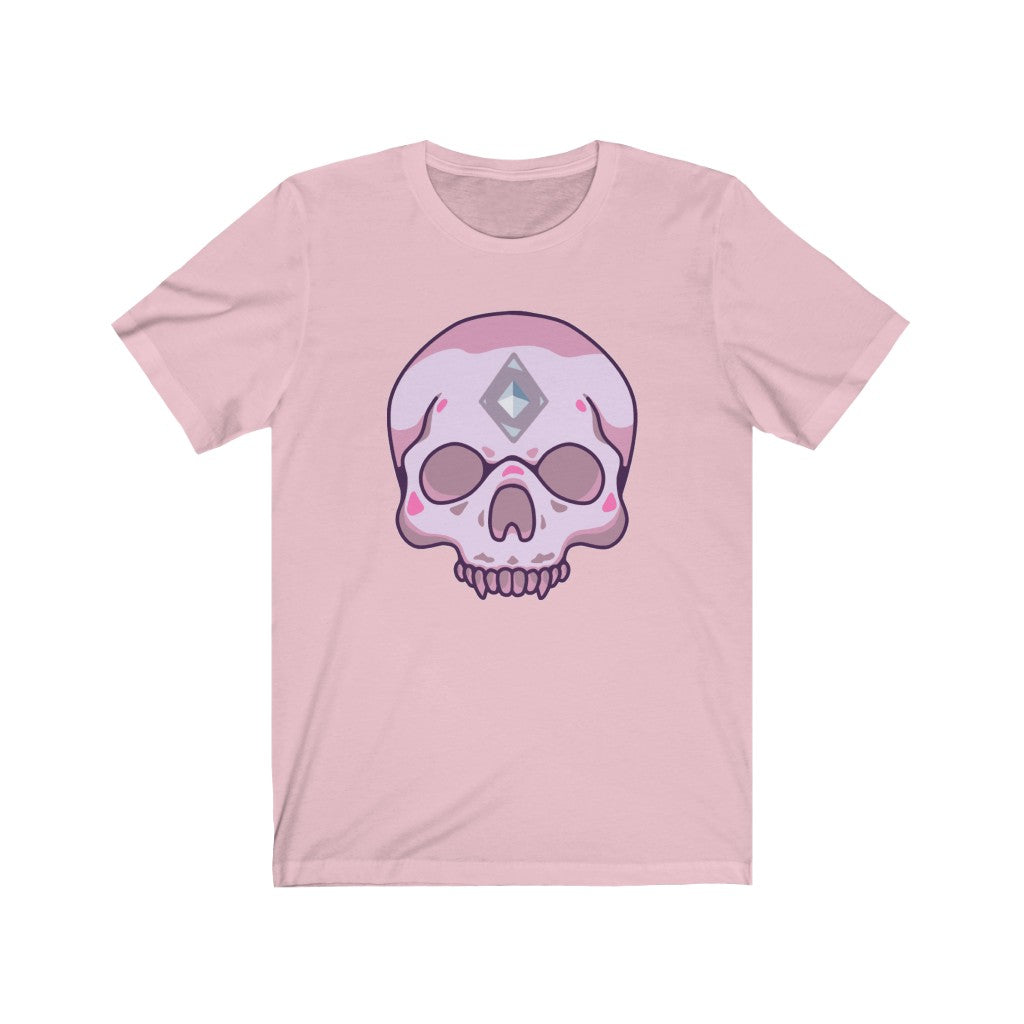 Pink Sugar Skull Shirt Unisex Jersey Short Sleeve Tee