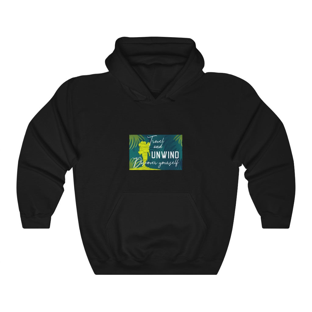 Adventure 8: Travel and Unwind Discover Yourself Unisex Heavy Blend™ Hooded Sweatshirt