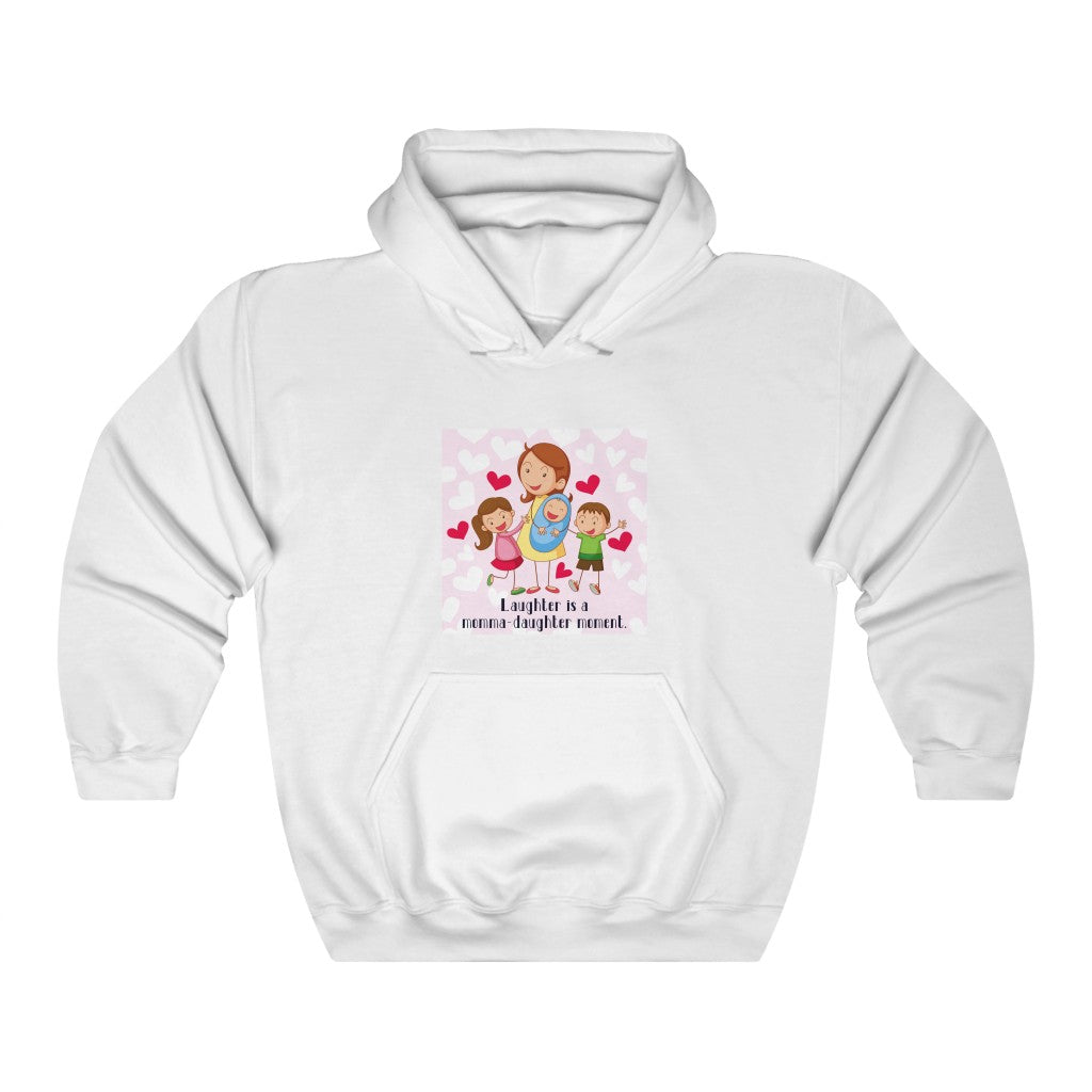 Laughter is a momma-daughter moment. Unisex Heavy Blend™ Hooded Sweatshirt