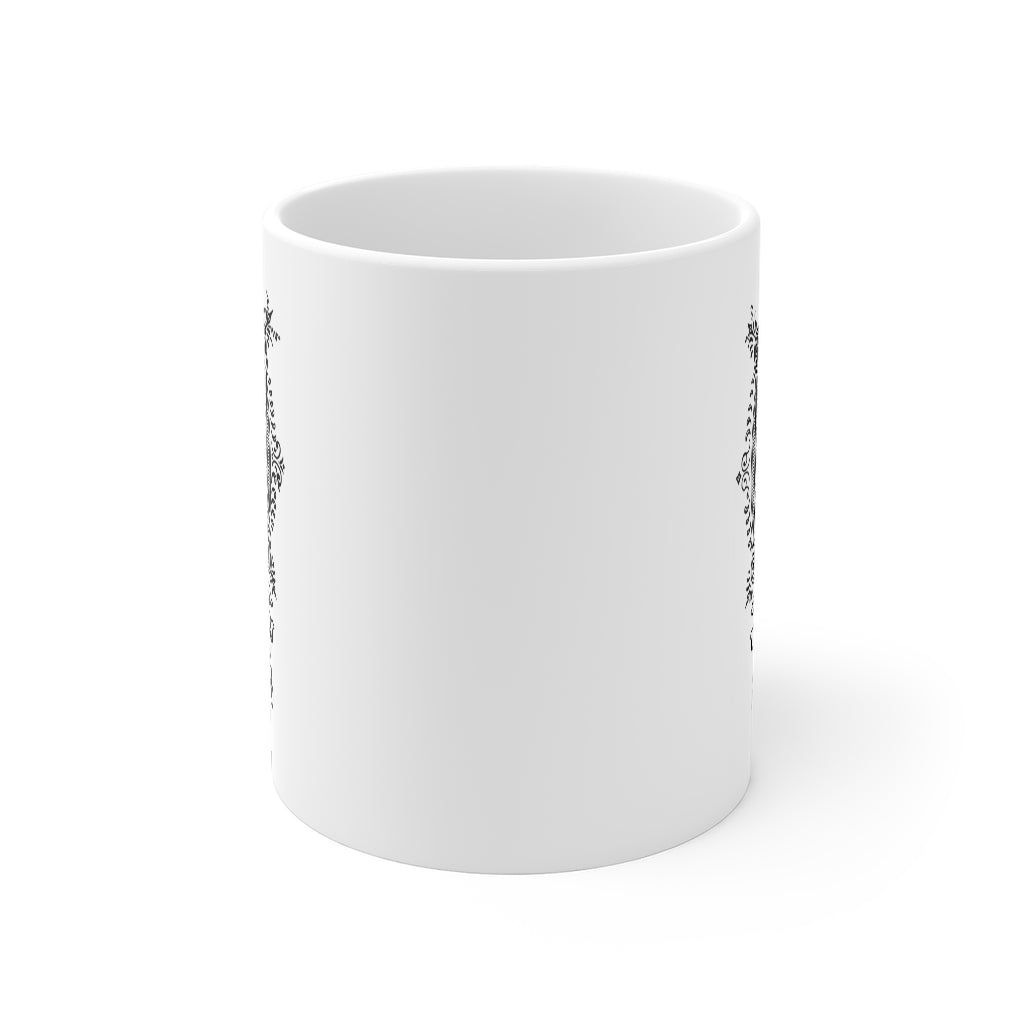 Monogram Initial Letter E Ceramic Coffee Mug 11oz