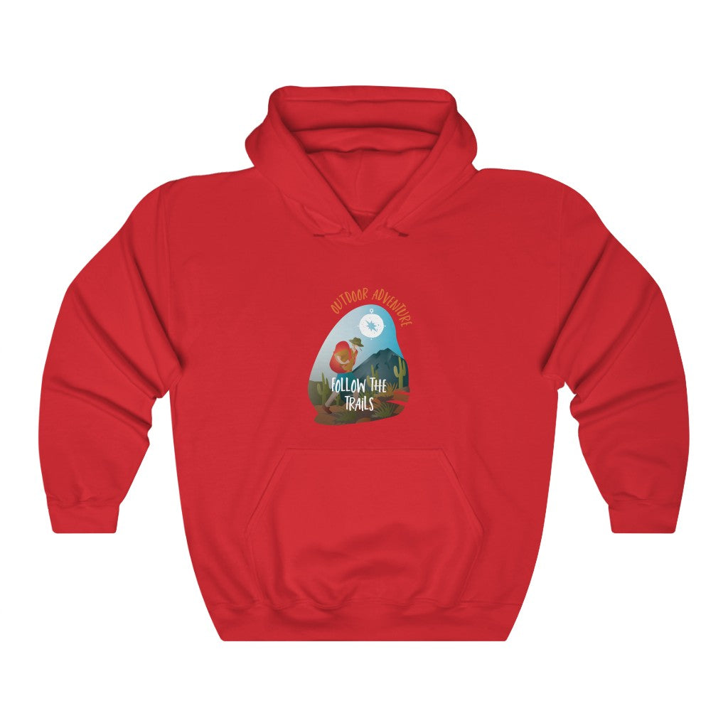 Adventure 7: Outdoor Adventures Follow the Trails Unisex Heavy Blend™ Hooded Sweatshirt