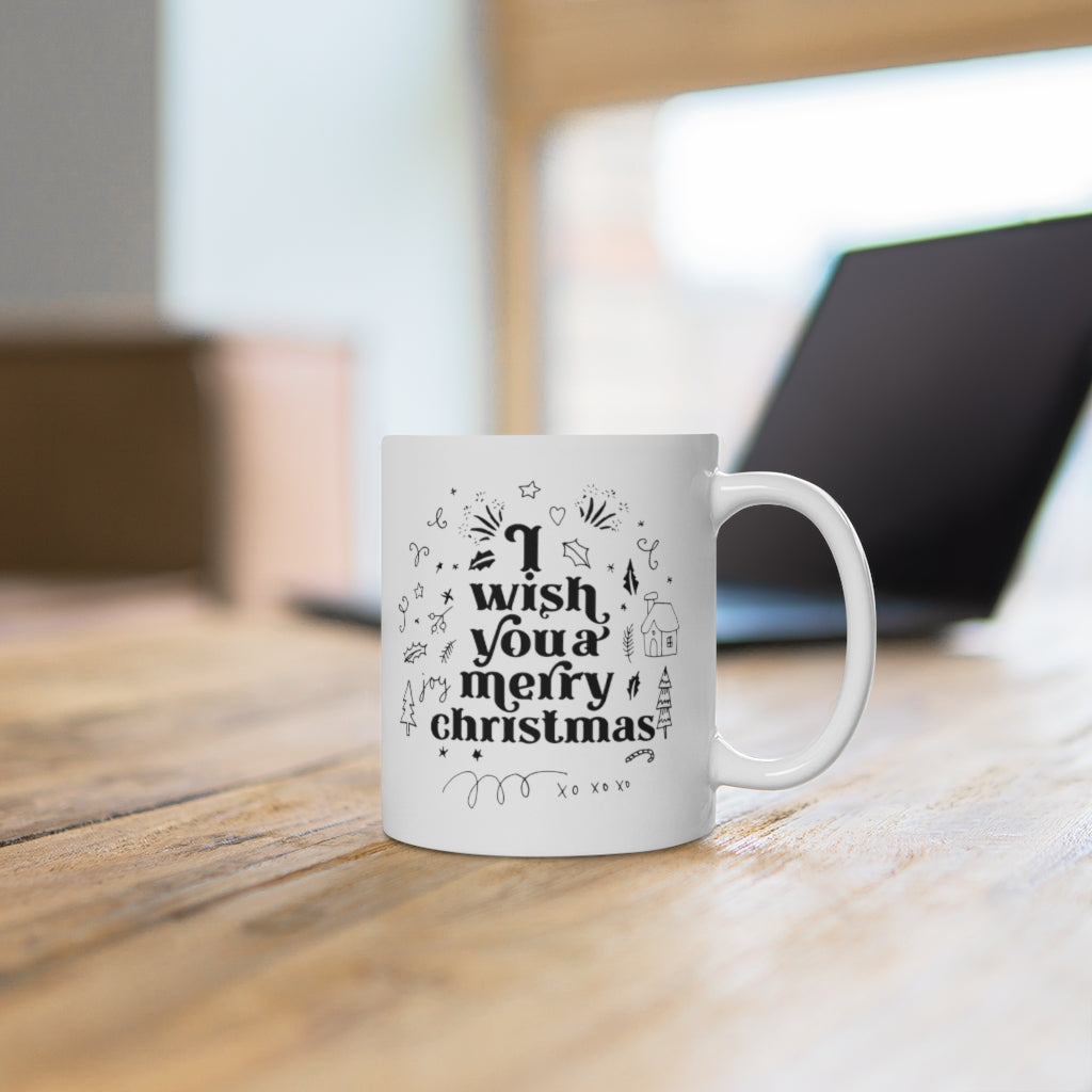 I Wish You a Merry Christmas Holiday Mug 11oz