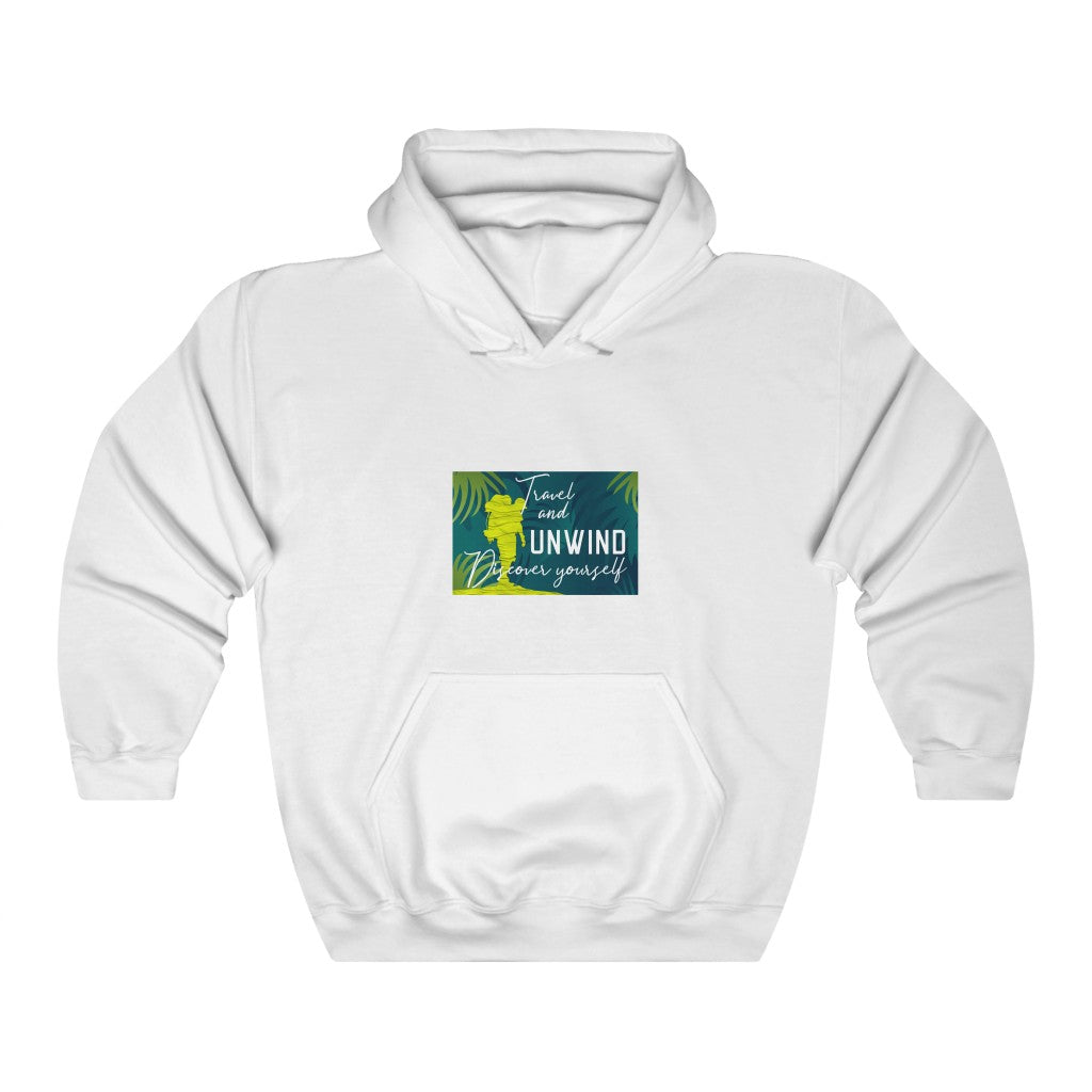 Adventure 8: Travel and Unwind Discover Yourself Unisex Heavy Blend™ Hooded Sweatshirt