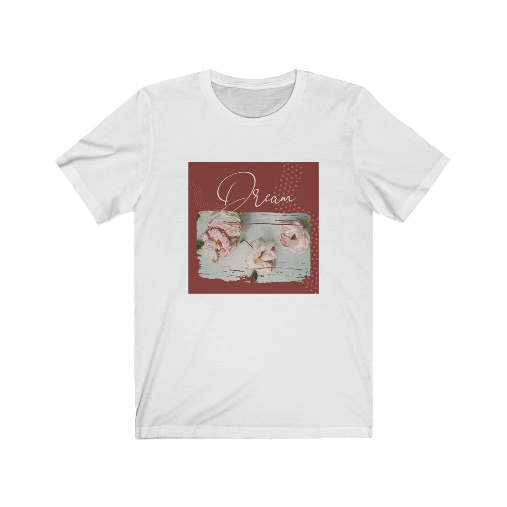 Dream Pink Flowers Unisex Jersey Short Sleeve Tee