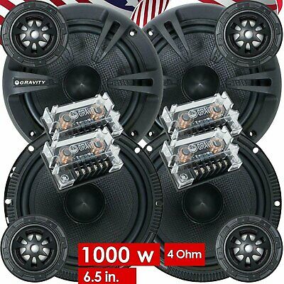 Powerful Car Sound System 6.5-Inch 2-Way Audio Component Speakers