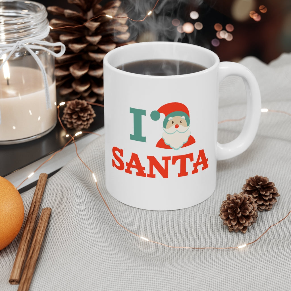 I Love Santa Christmas Holiday Mug 11oz