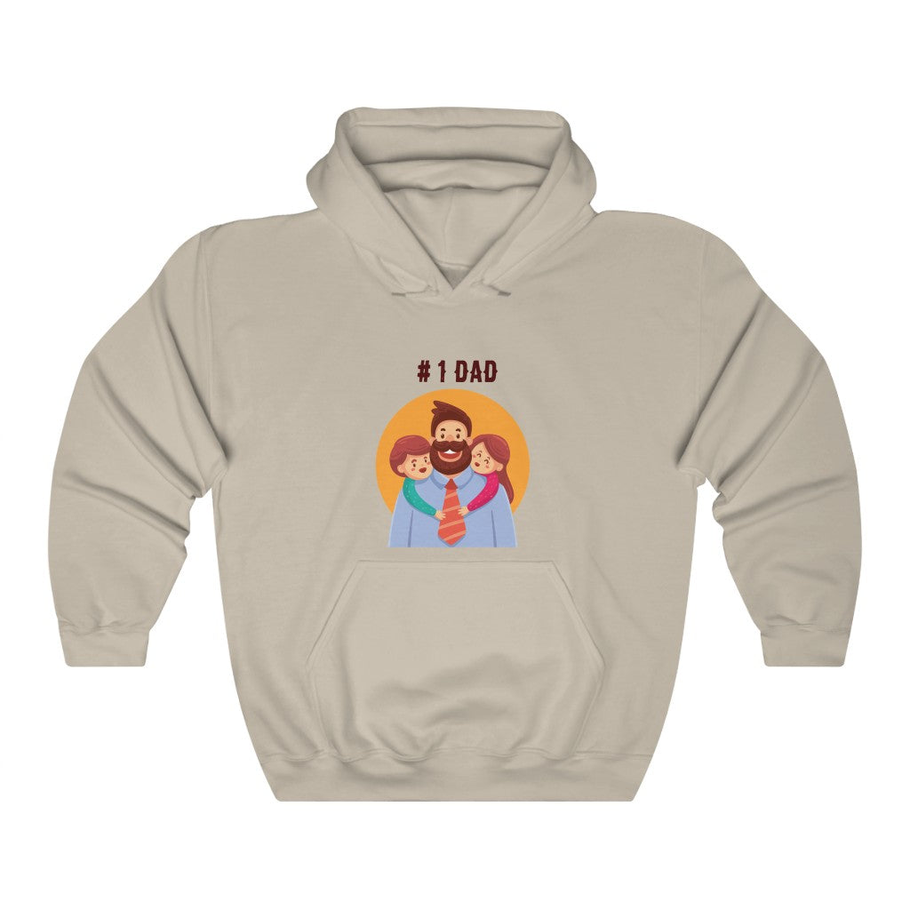 #1 DAD Unisex Heavy Blend™ Hooded Sweatshirt