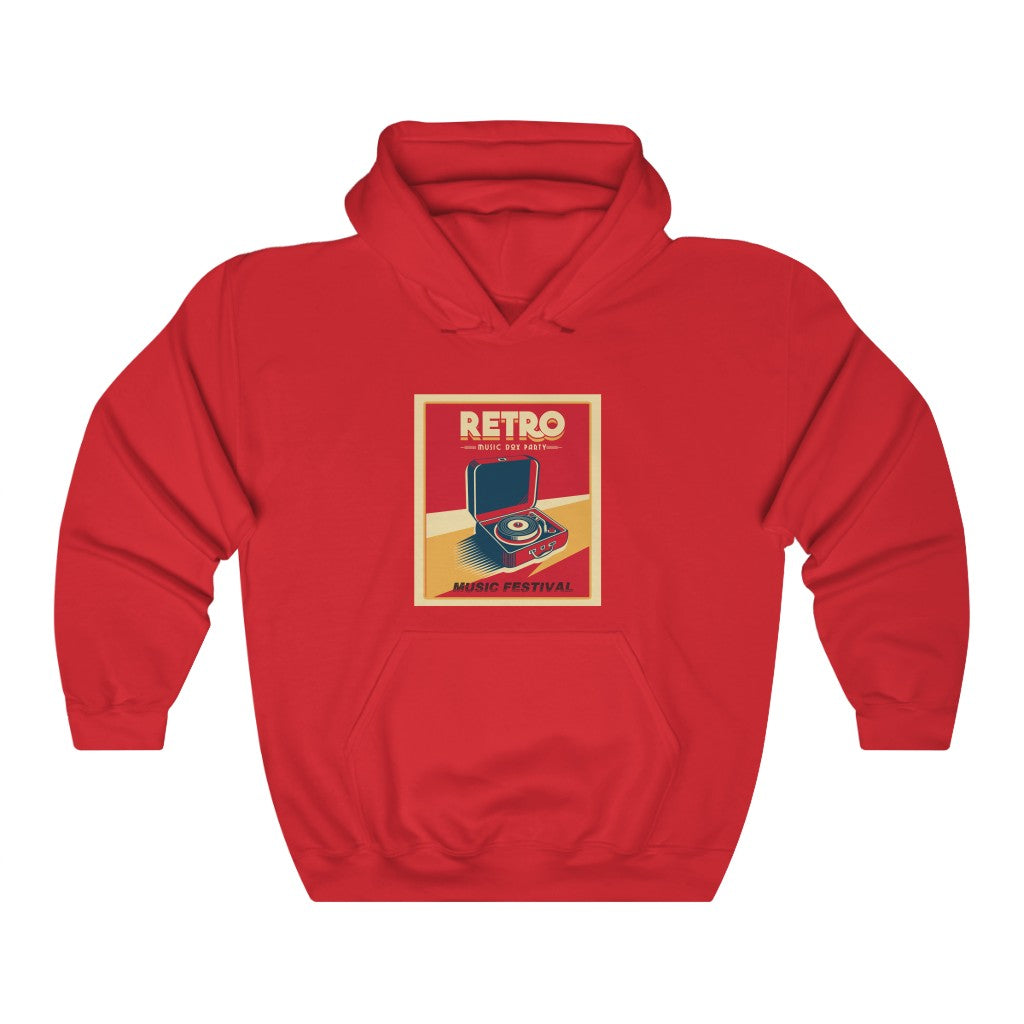 RETRO MUSIC BOX PARTY MUSIC FESTIVAL Unisex Heavy Blend™ Hooded Sweatshirt