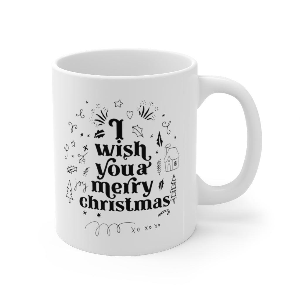 I Wish You a Merry Christmas Holiday Mug 11oz