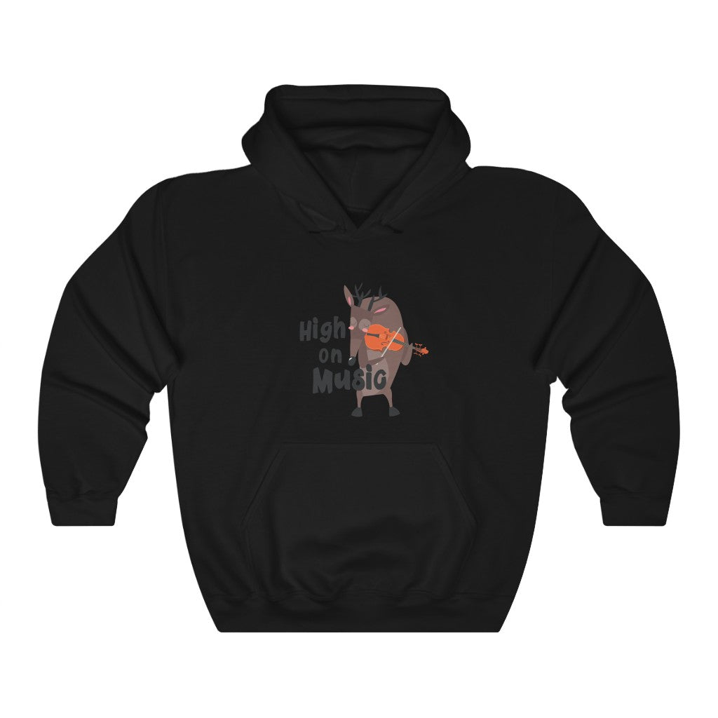 High on MUSIC Unisex Heavy Blend™ Hooded Sweatshirt