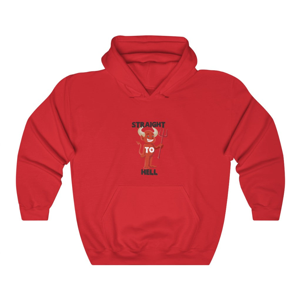 STRAIGHT TO HELL Unisex Heavy Blend™ Hooded Sweatshirt