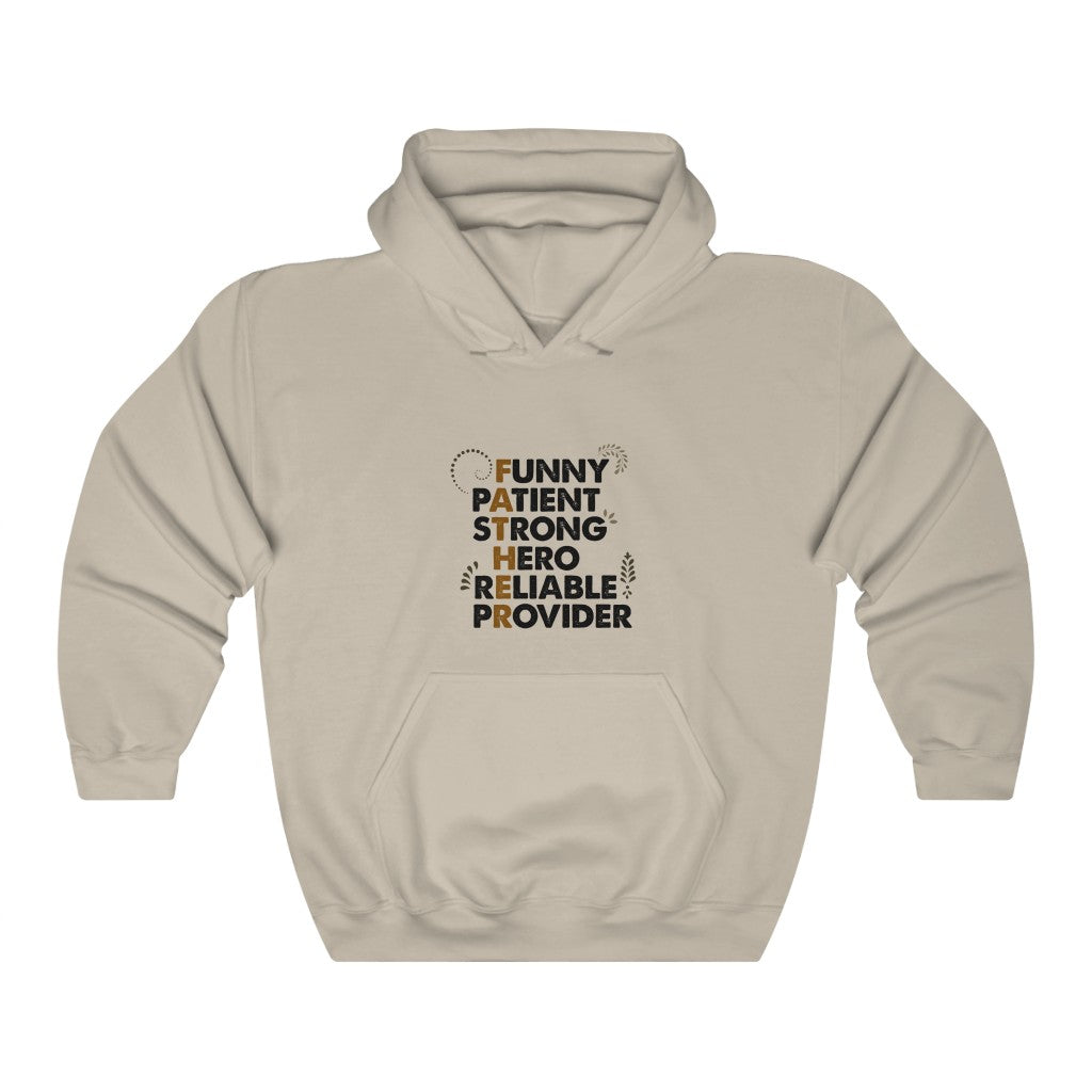 FUNNY PATIENT STRONG HERO RELIABLE PROVIDER Unisex Heavy Blend™ Hooded Sweatshirt