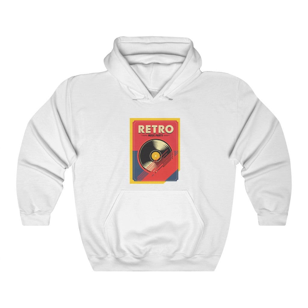 RETRO MUSIC PARTY Unisex Heavy Blend™ Hooded Sweatshirt
