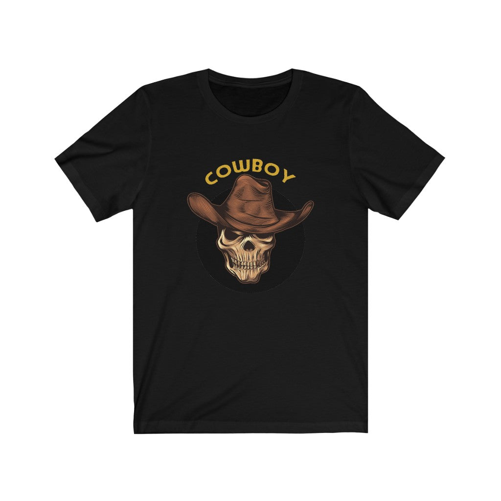 Skull Shirt Cowboy Unisex Jersey Short Sleeve Tee