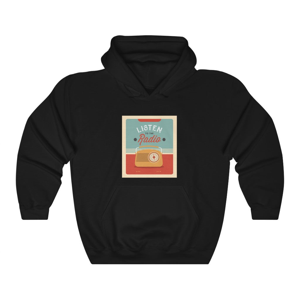 LISTEN TO THE Radio Unisex Heavy Blend™ Hooded Sweatshirt
