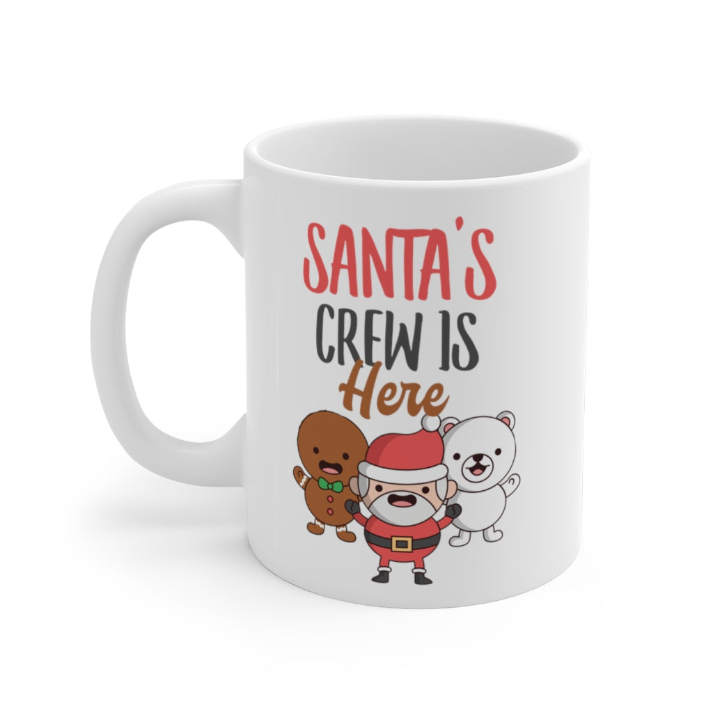 Santa's Crew is Here Christmas Holiday Mug 11oz