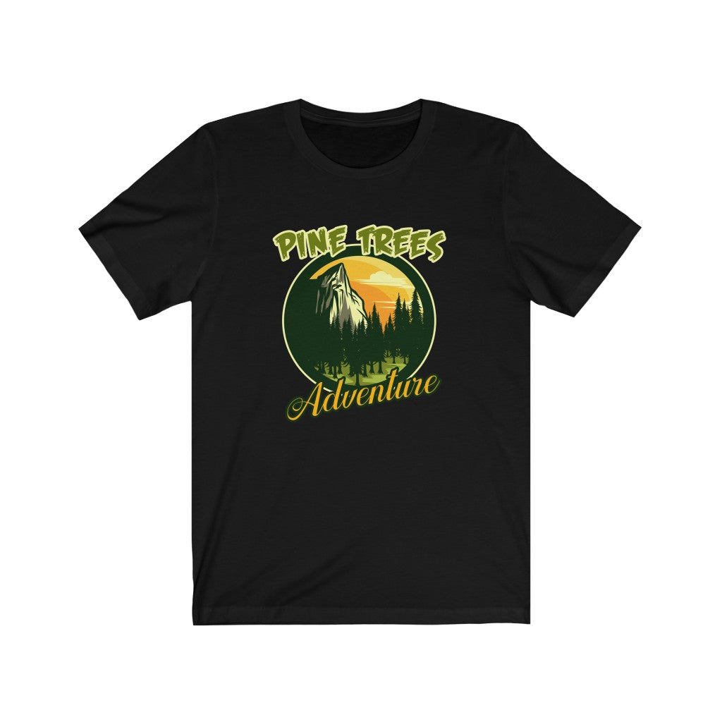 Pine Tree Adventure Unisex Jersey Short Sleeve Tee