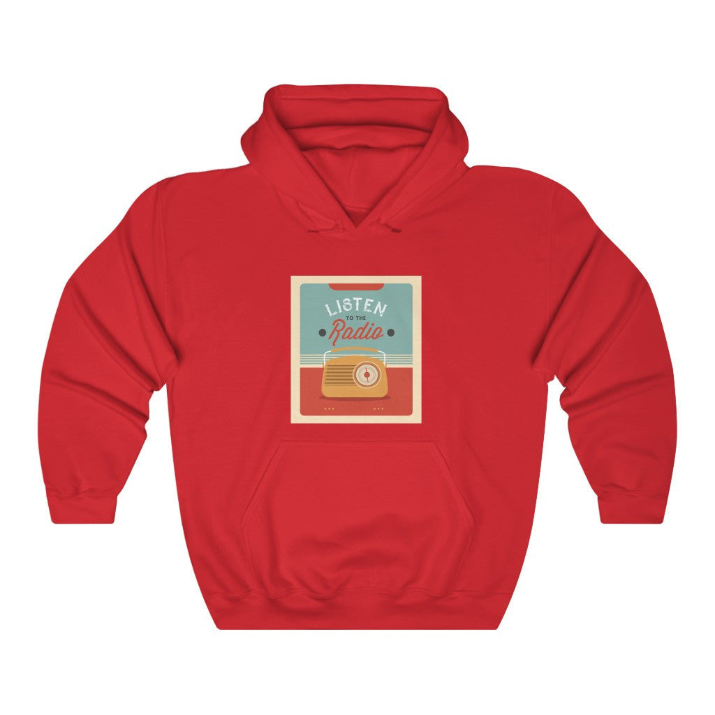 LISTEN TO THE Radio Unisex Heavy Blend™ Hooded Sweatshirt