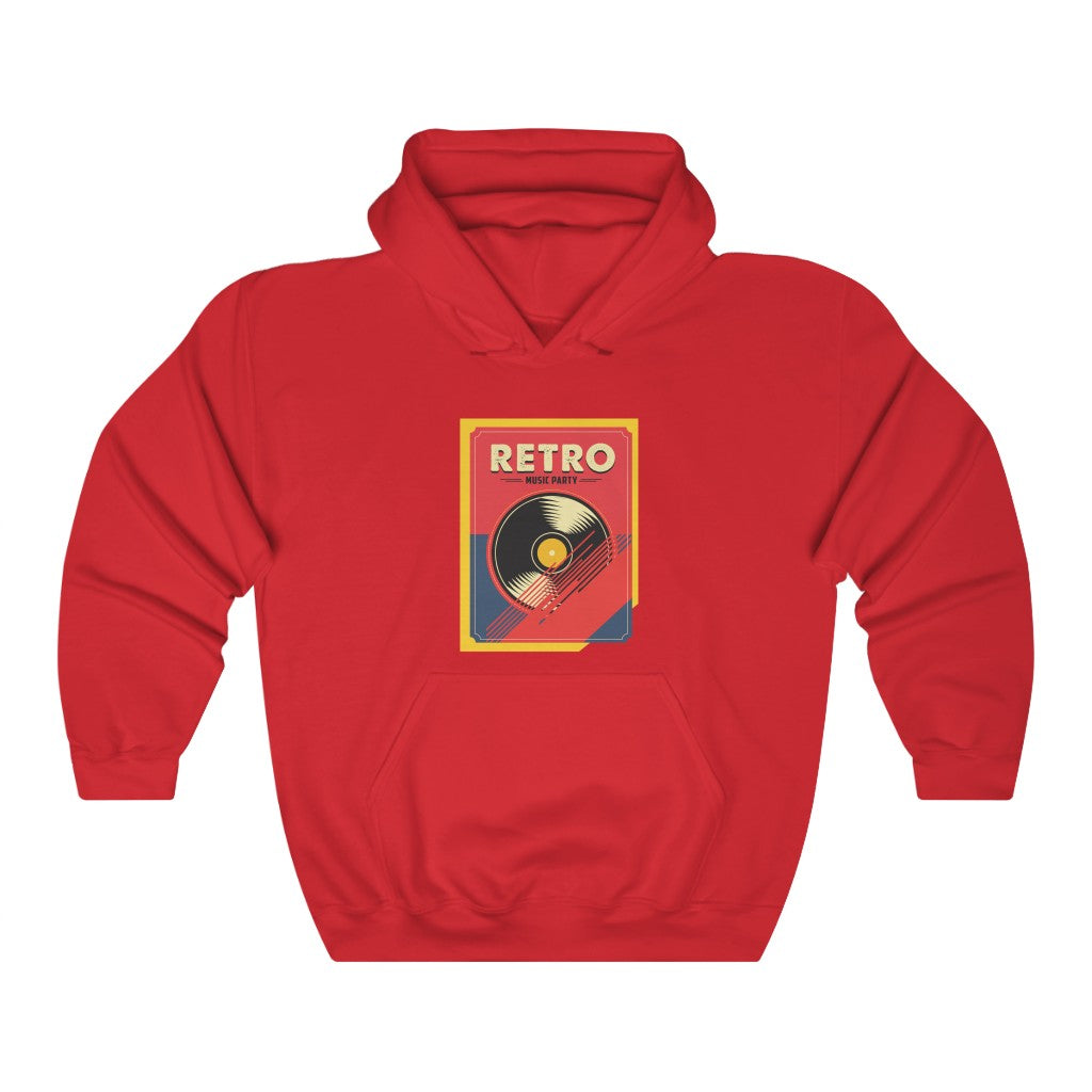 RETRO MUSIC PARTY Unisex Heavy Blend™ Hooded Sweatshirt