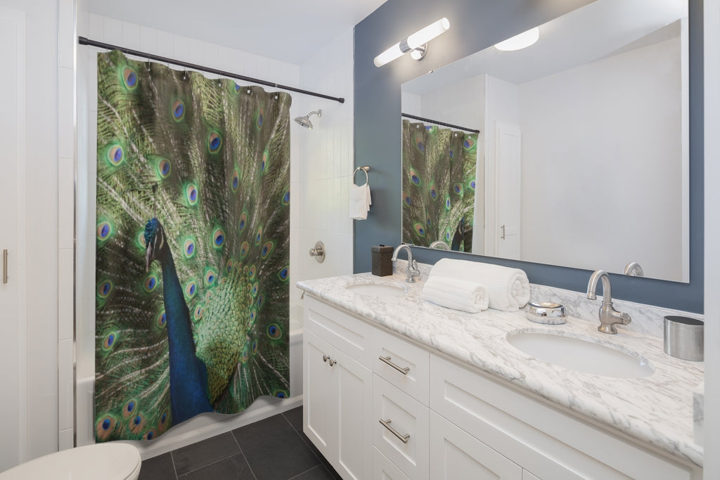 Indian Peafowl Peacock Shower Curtain