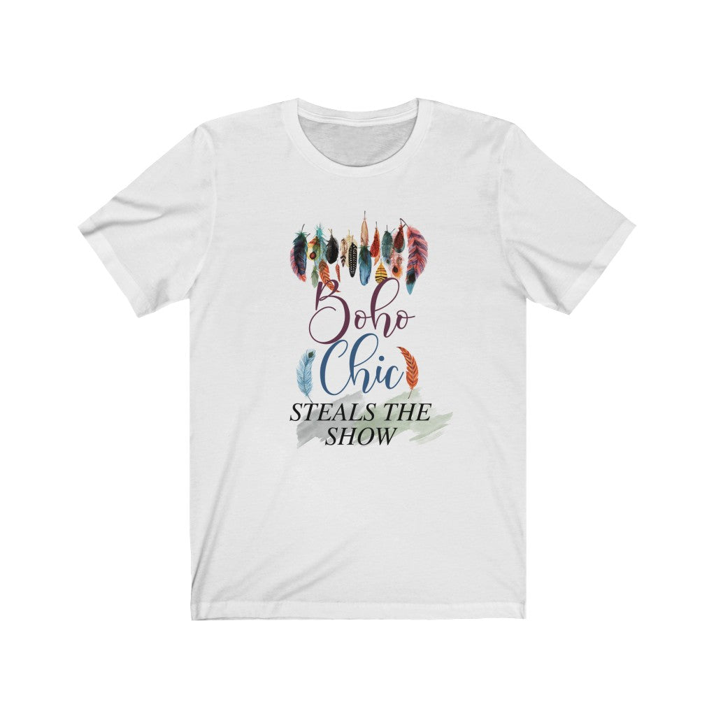 Boho Chic Steals the Show Unisex Jersey Short Sleeve Tee