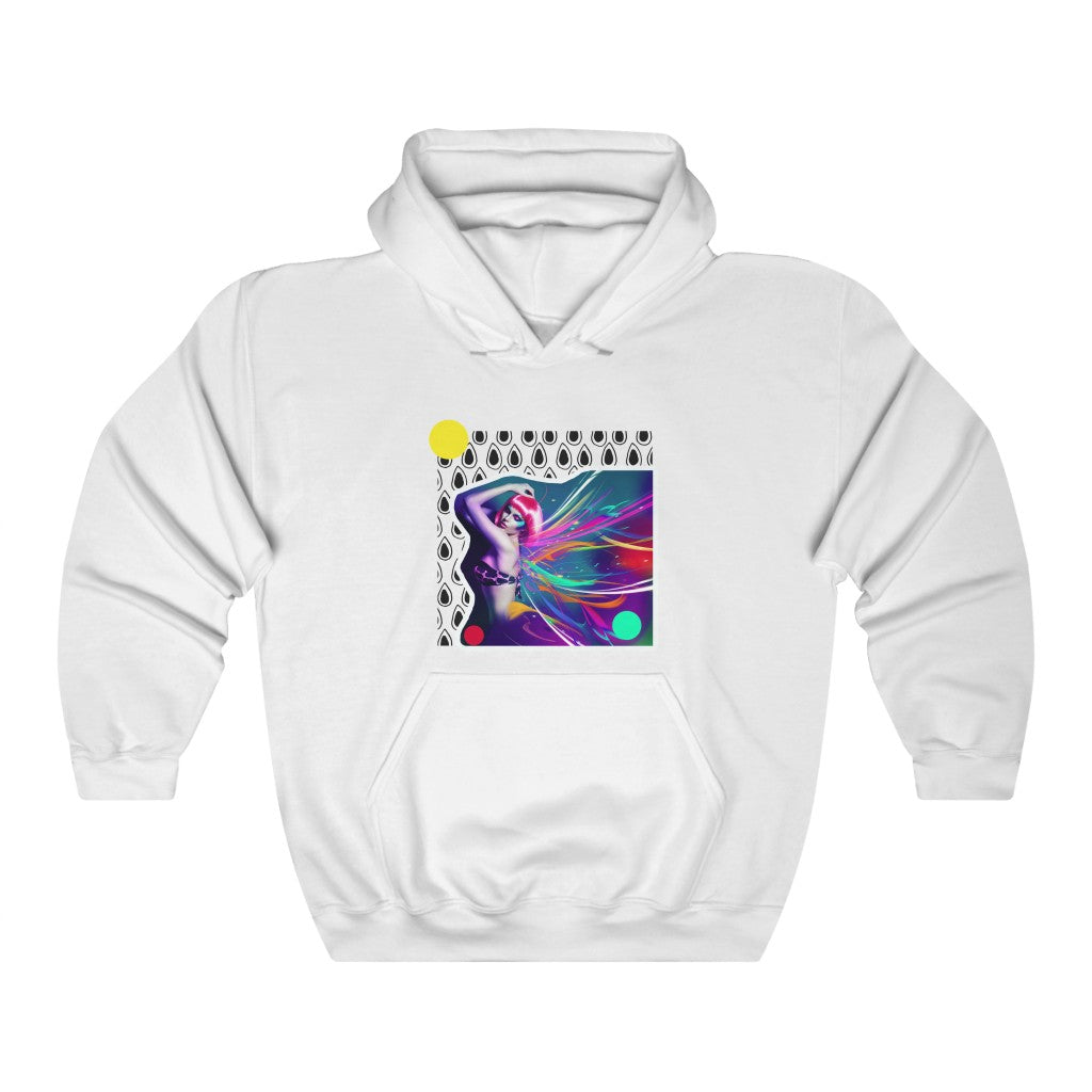 Abstract Rainbow Girl Unisex Heavy Blend™ Hooded Sweatshirt