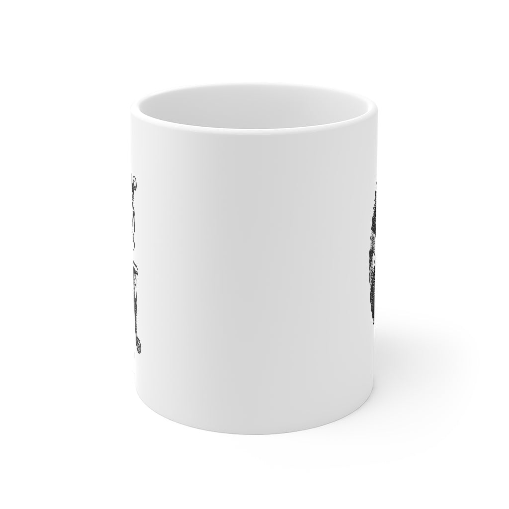 Monogram Initial Letter C Ceramic Coffee Mug 11oz