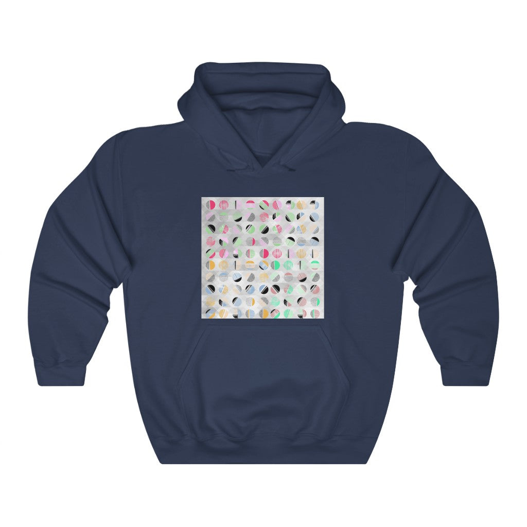 Abstract Circle Design Art Unisex Heavy Blend™ Hooded Sweatshirt