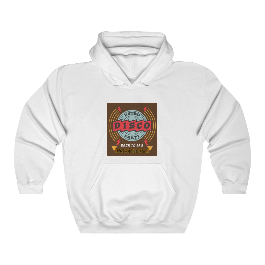 RETRO DISCO PARTY BACK TO 60'S VINTAGE GRAND Unisex Heavy Blend™ Hooded Sweatshirt