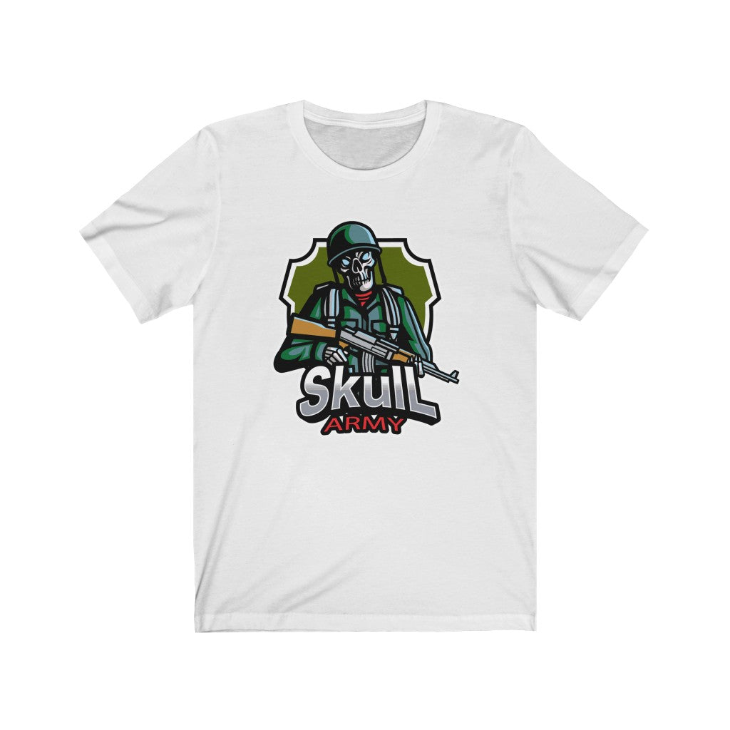 Skull Army Shirt Unisex Jersey Short Sleeve Tee