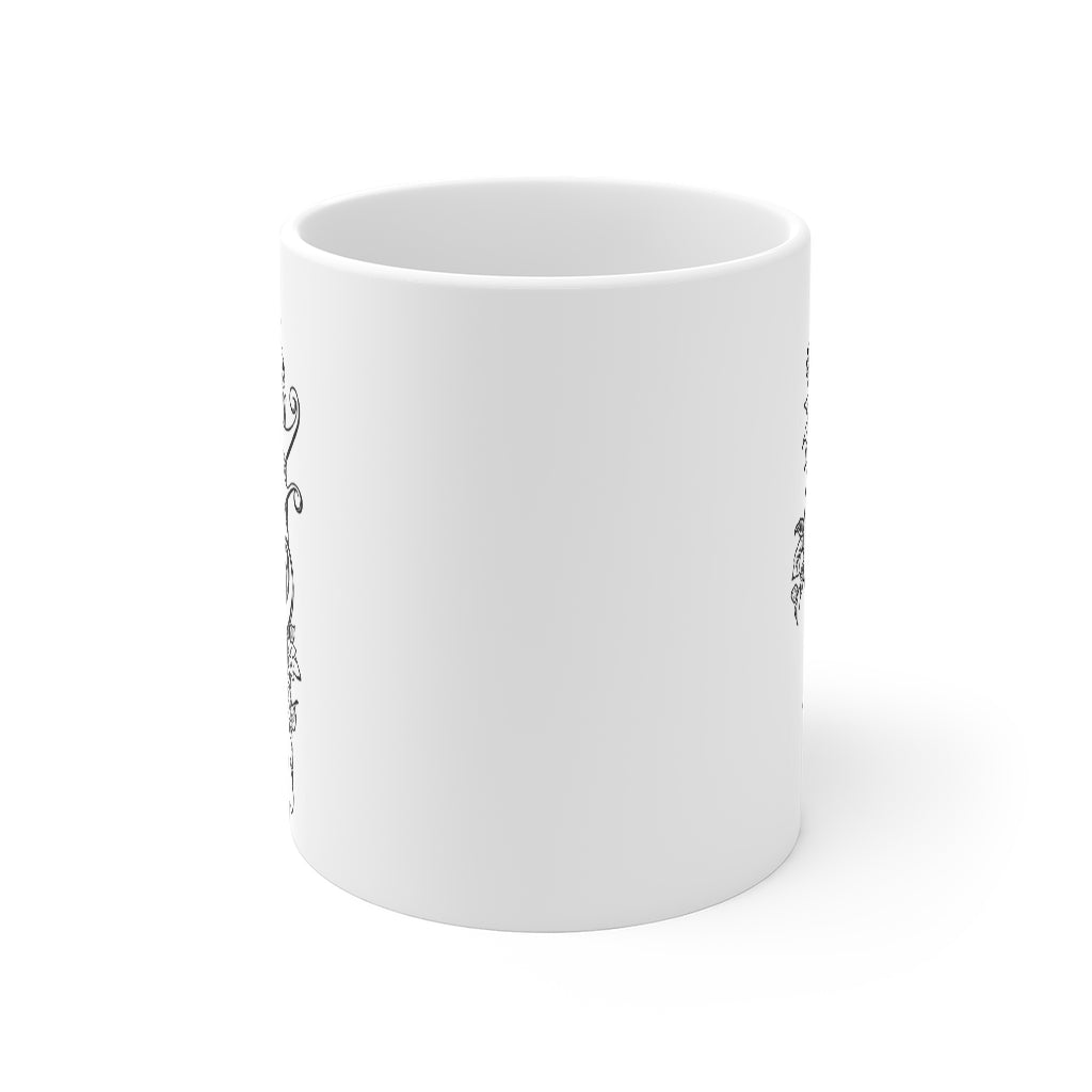 Monogram Initial Letter G Ceramic Coffee Mug 11oz