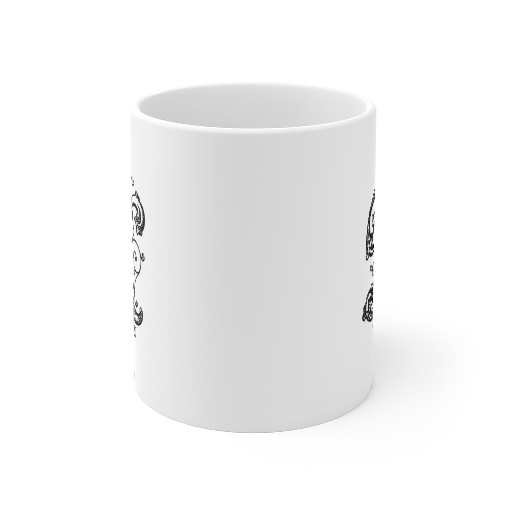 Monogram Initial Letter X Ceramic Coffee Mug 11oz