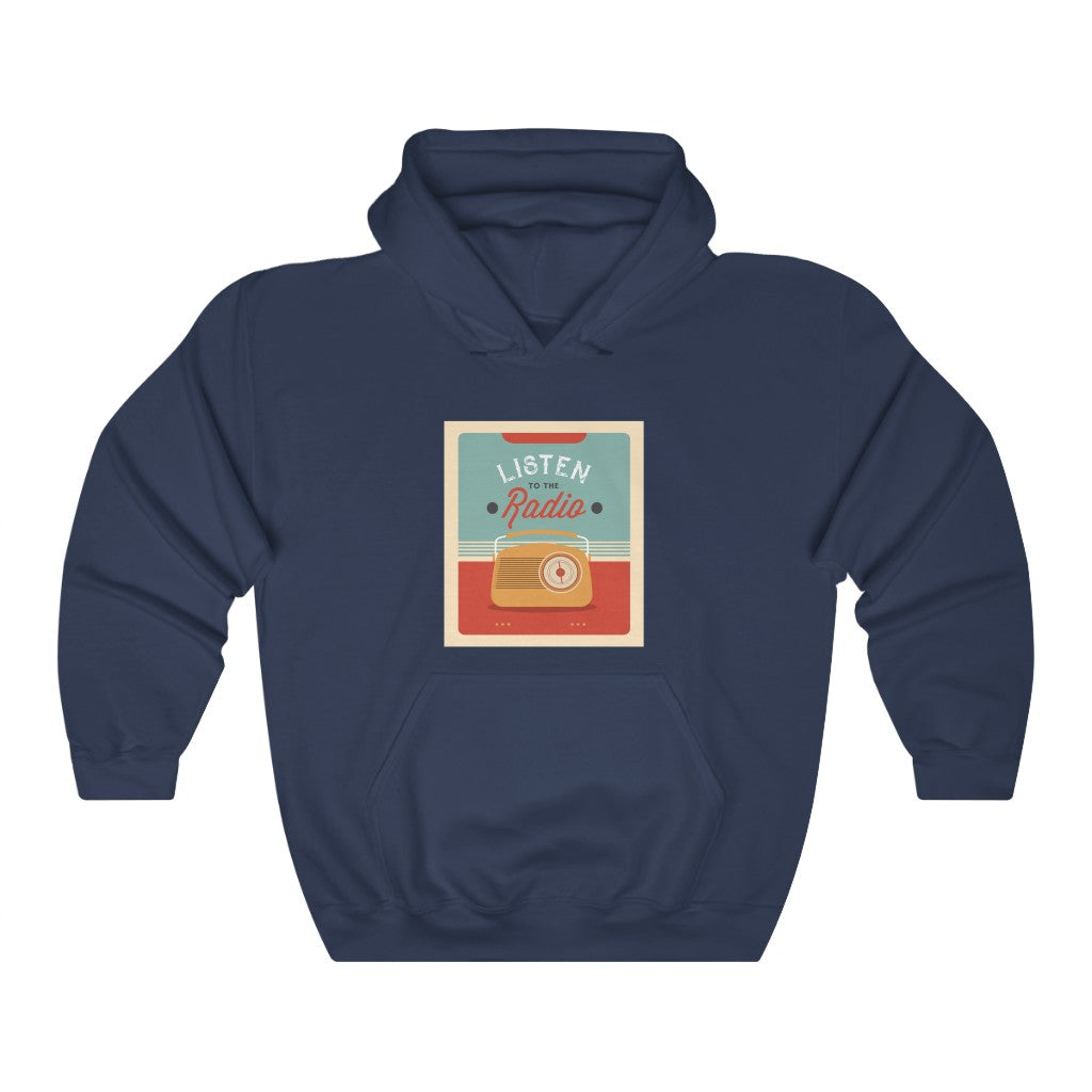 LISTEN TO THE Radio Unisex Heavy Blend™ Hooded Sweatshirt