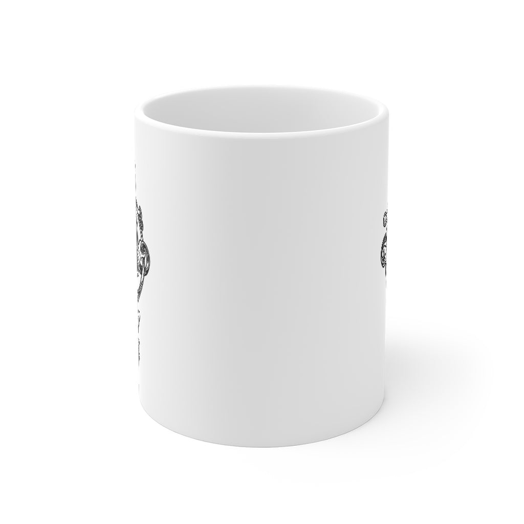 Monogram Initial Letter M Ceramic Coffee Mug 11oz