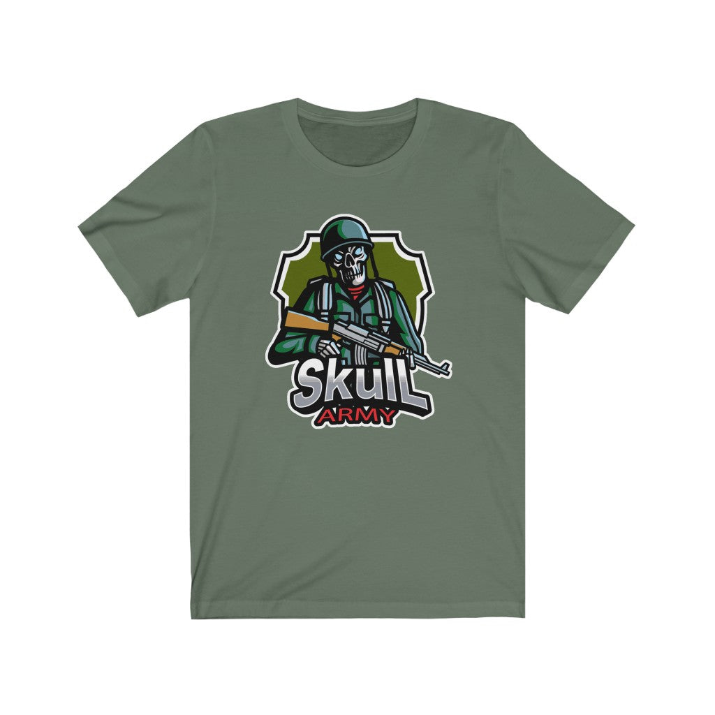 Skull Army Shirt Unisex Jersey Short Sleeve Tee